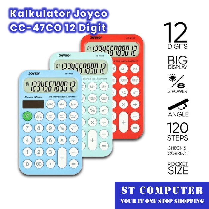 

Kalkulator Joyco CC-47CO 12 Digit