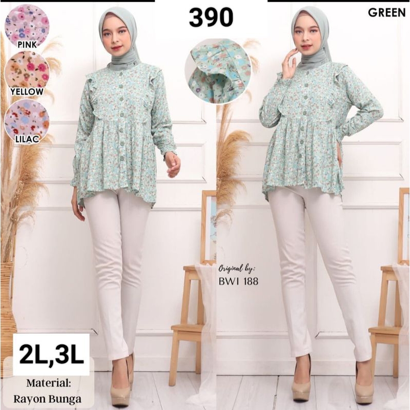 ATASAN WANITA BUNGA RAYON BWI88