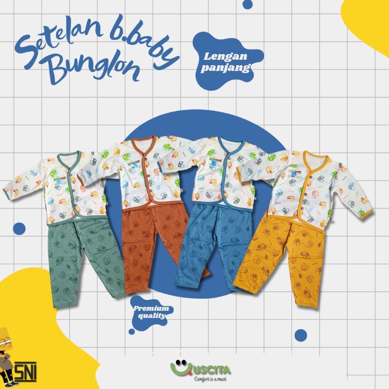 USCITA BABY - Setelan baju baby panjang bunglon - Setelan baju bayi dan anak