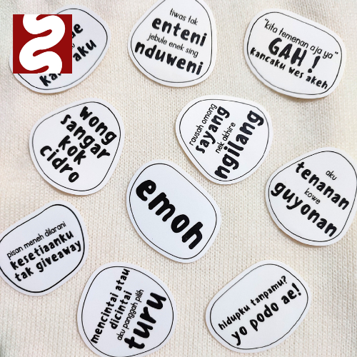 

SAMU SHOPU - (Part 5) STIKER VINYL GLOSSY MEME QUOTE KATA KATA JAWA