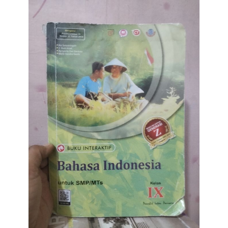 buku interaktif bahasa Indonesia, bahasa inggris,ipa untuk kelas 9/IX/3 smp mts intan pariwara