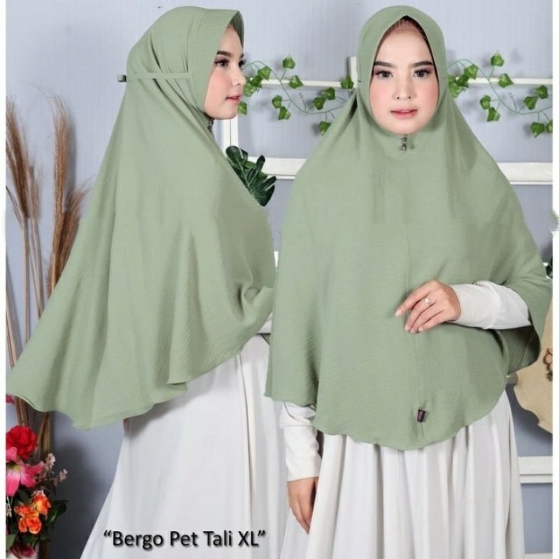 HIJAB BERGO PET CRINKLE TALI XL