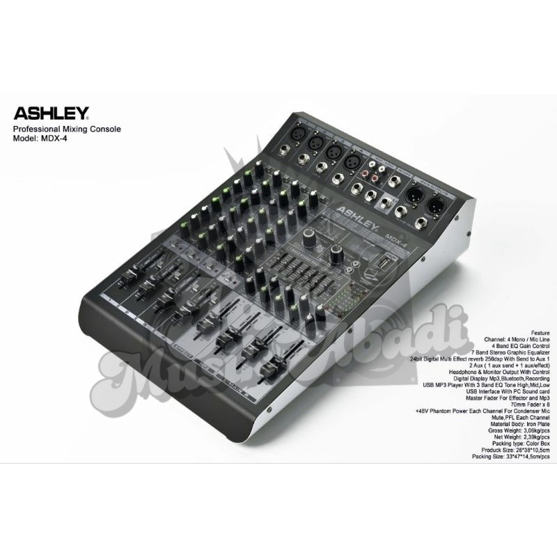Mixer audio ashley mdx4 mdx 4 mdx-4 serie-mdx original garansi 1 tahun
