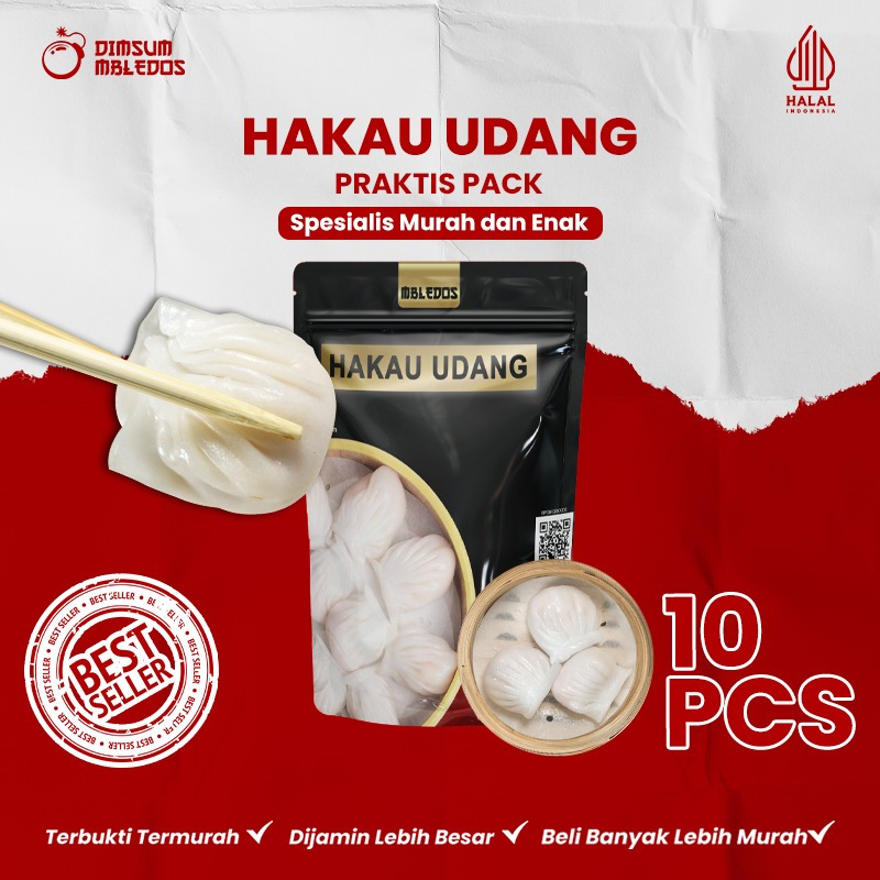 

Dimsum Hakau Udang - Frozen Food Halal Mbledos Super Premium Praktis Pack