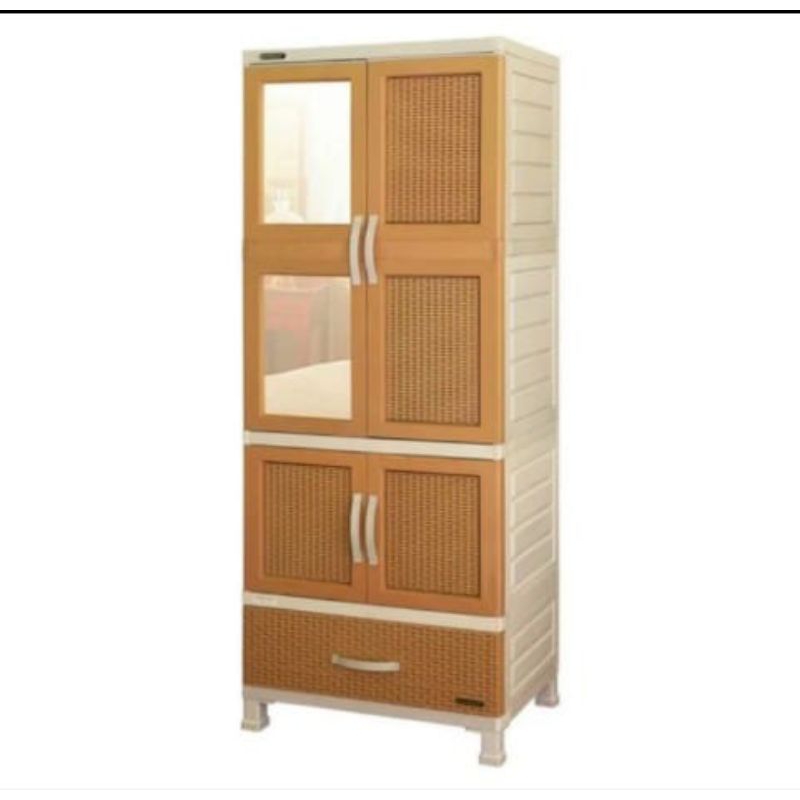 LEMARI PAKAIAN NAPOLLY TERBARU LEMARI BAJU PLASTIK LEMARI CABRO G11 X