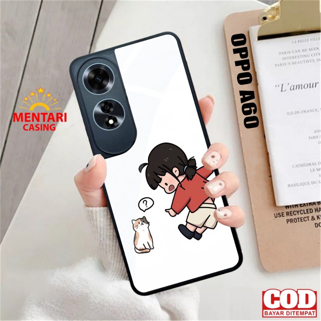 Casing Oppo A60 Case Oppo A60 Couple Bahan Hardcase Glossy Softcase Glossy Cassing Terbaru Terlaris 