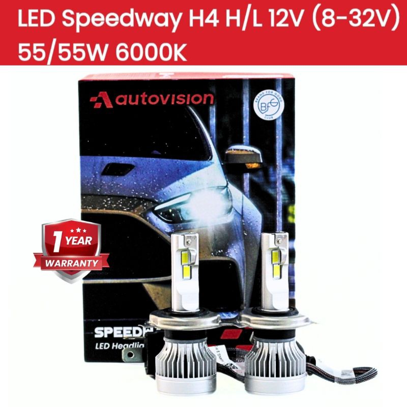 Lampu LED mobil 55Watt 12Volt 6000K  lampu mobil LED Headlamp Speedway Autovision