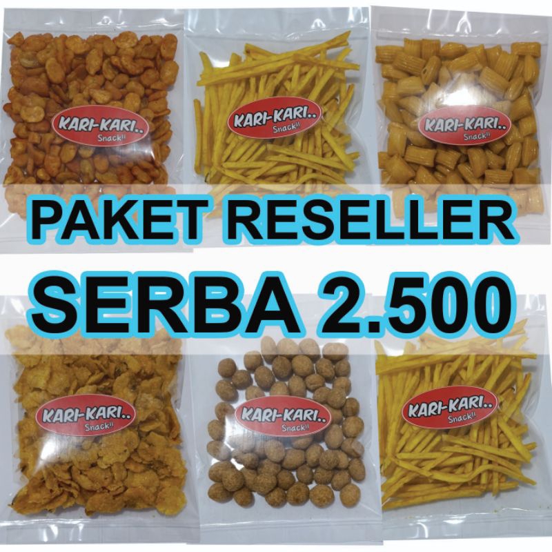 

[Promo Reseller] / Snack / Cemilan Enak / Snack serba 2.500 / Paket Usaha / Supplier Snack
