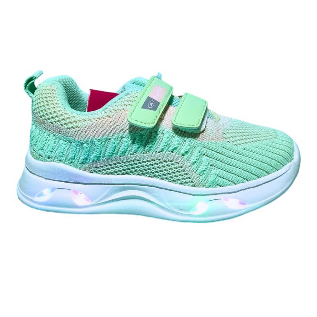 Sepatu Dans Sneakers  Anak Perempuan Dans Sepatu Santai Kets Pakai Lampu ( TK & SD )