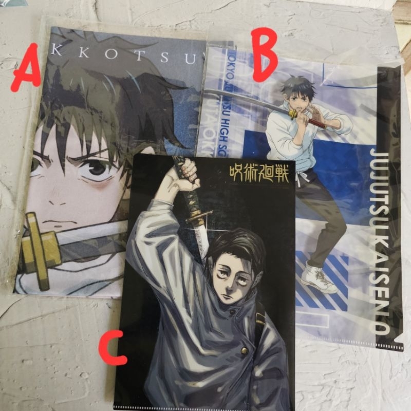 official merch jujutsu kaisen 0 yuta okotsu clearfile visual cloth
