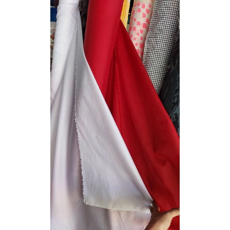 KAIN PARASUT TAFETA BENDERA MERAH PUTIH