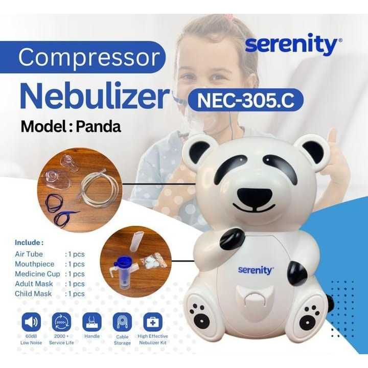 SERENITY NEBULIZER KARAKTER NEC-305.C ALAT UAP NEBULIZER ANAK