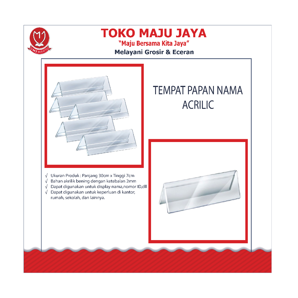 

TEMPAT PAPAN NAMA ACRILIC