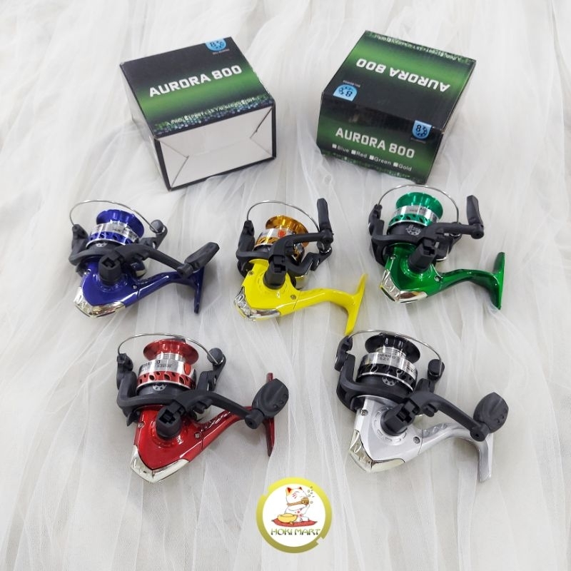 reel spinning aurora 800 spool besi / reel murah spool besi / reel udang