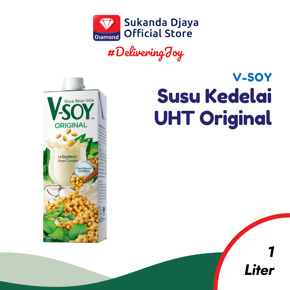 

V-SOY Susu Kedelai Original Soy Milk UHT 1 L