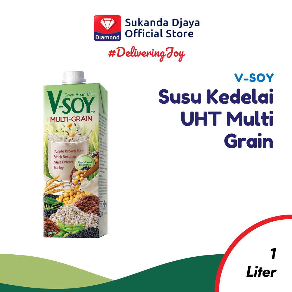 

V-SOY Susu Kedelai Multi Grain Soy Milk UHT 1 L