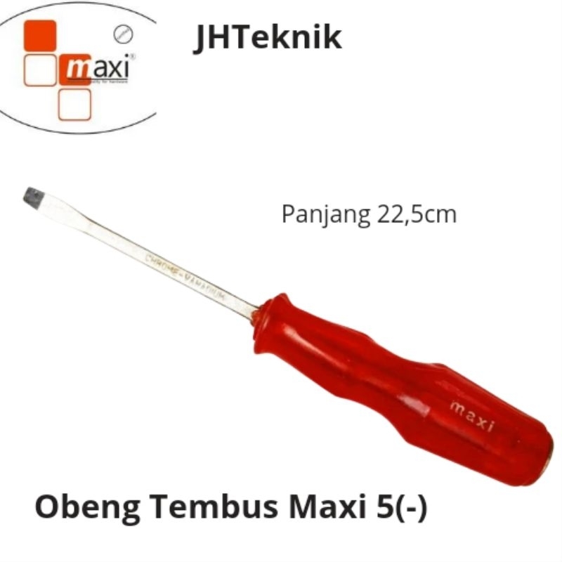 JHTeknik Obeng Tembus Maxi 5"(-)/Obeng Tembus Bodi Besar 5"(-)/Obeng Tembus Ketok 5(-)