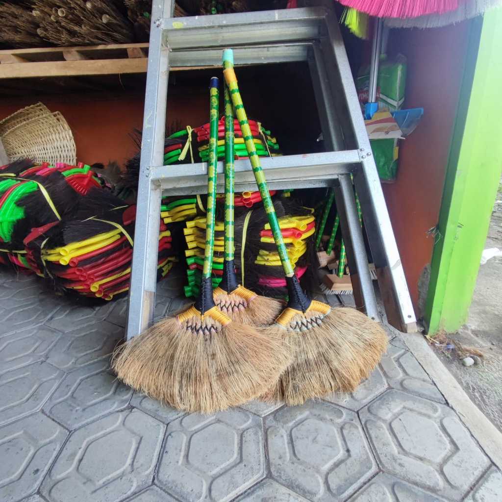 SAPU LANTAI IJUK SABUT KELAPA / SAPU LANTAI MURAH / SAPU LANTAI TEPES JAHIT SEPET / SAPU LANTAI SABU