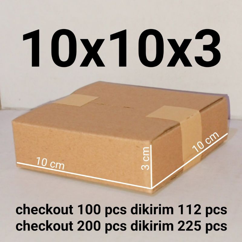 

Kardus Packing Karton Box Polos Ukuran 10x10x3