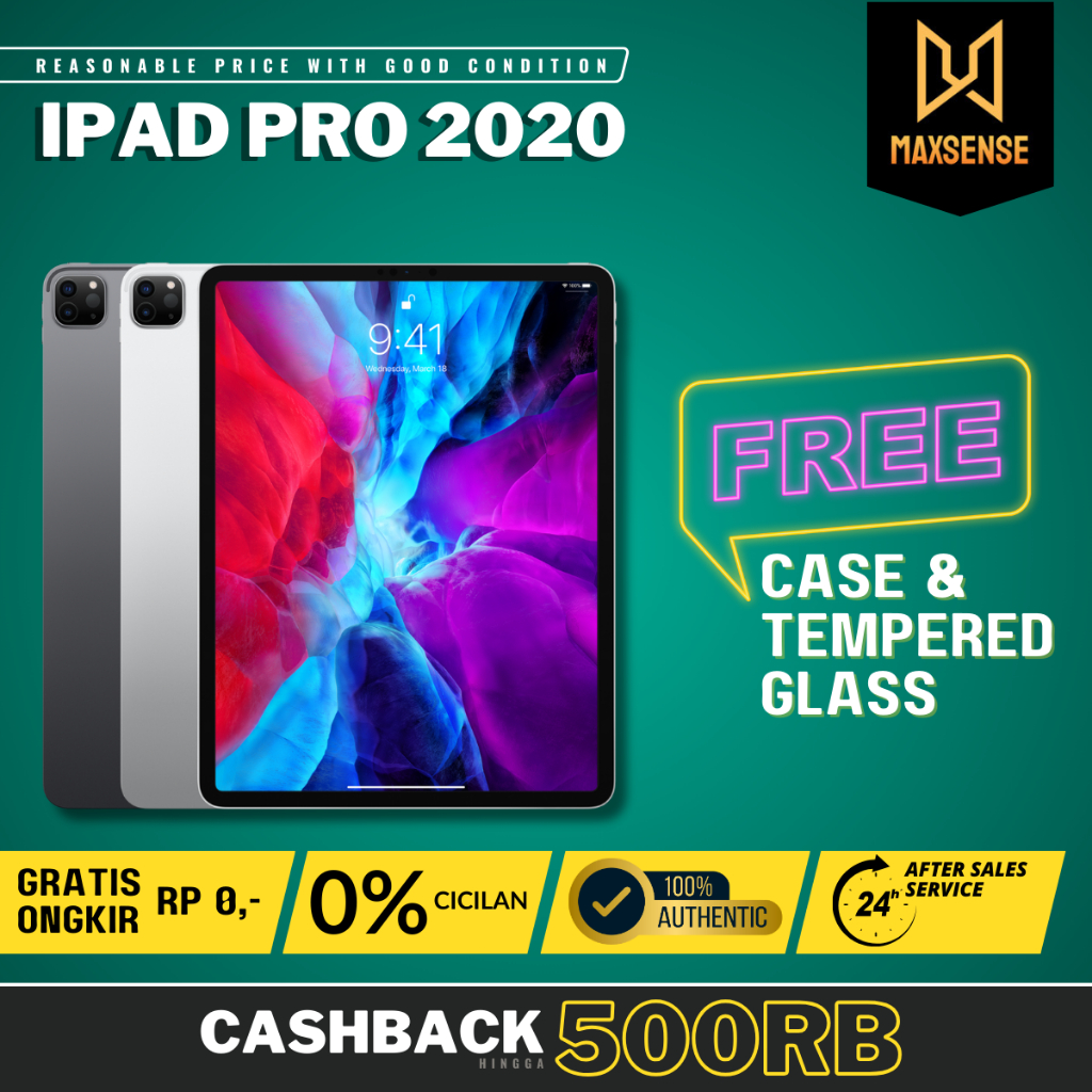 iPad Pro 2020 11 & 12.9 inch Wifi Only & Cellular 128GB 256GB 512GB 1TB Second Original Fullset