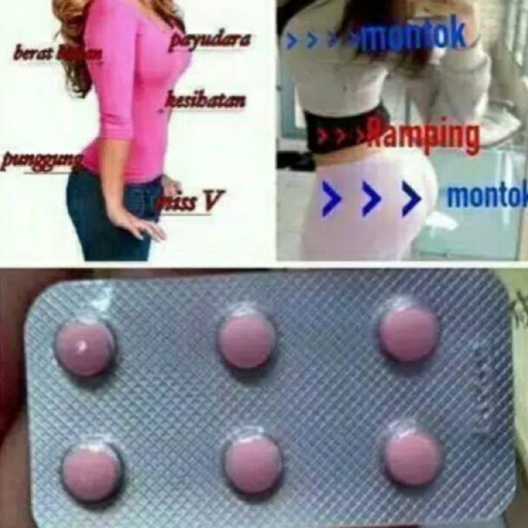 Pil Hormon Montok Payudara Bokong Pil Hormon Made in Cina  pil hormon china Perbox 6 pil