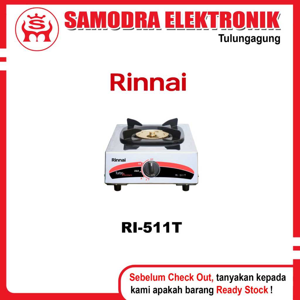 Kompor RINNAI RI-511T | Kompor Gas 1 Tungku Rinnai