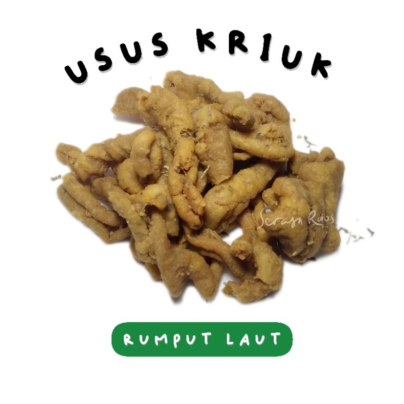 

SERASA RAOS : USUS AYAM SNACK CEMILAN RENYAH - RASA RUMPUT LAUT SEAWEED 125 GR