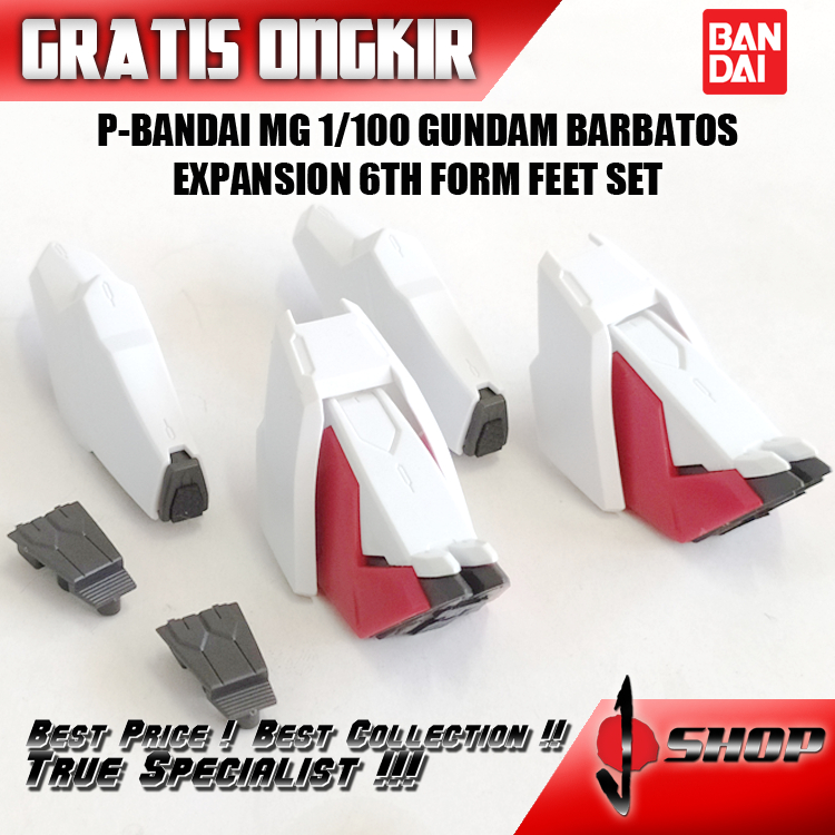 P-BANDAI MG 1/100 GUNDAM BARBATOS EXPANSION 6TH FORM FEET SET LTDMG190