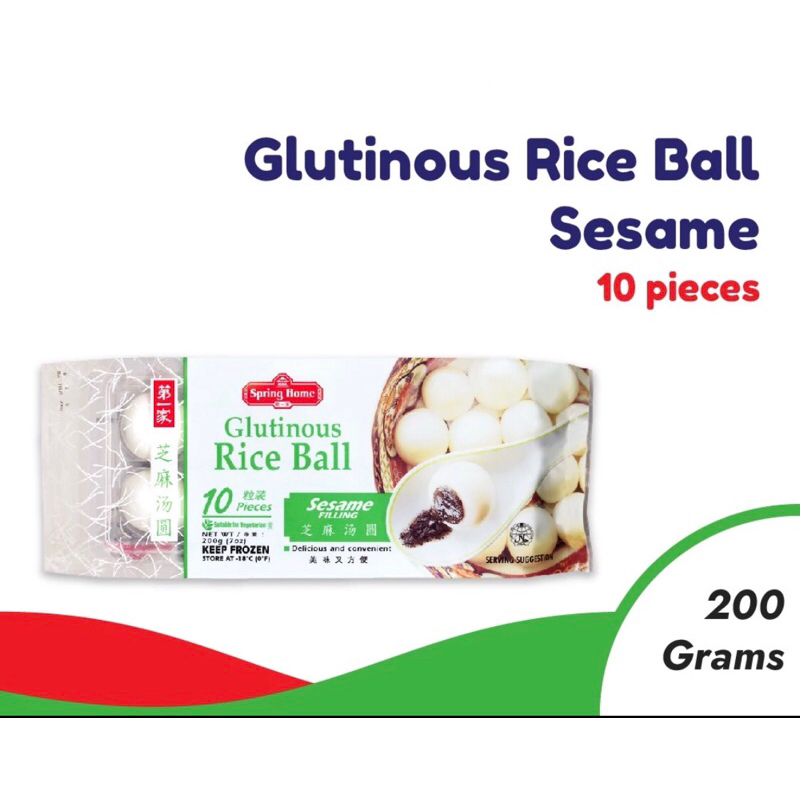 

Spring Home Glutinous Rice Ball Seseme / Ronde wijen hitam beku