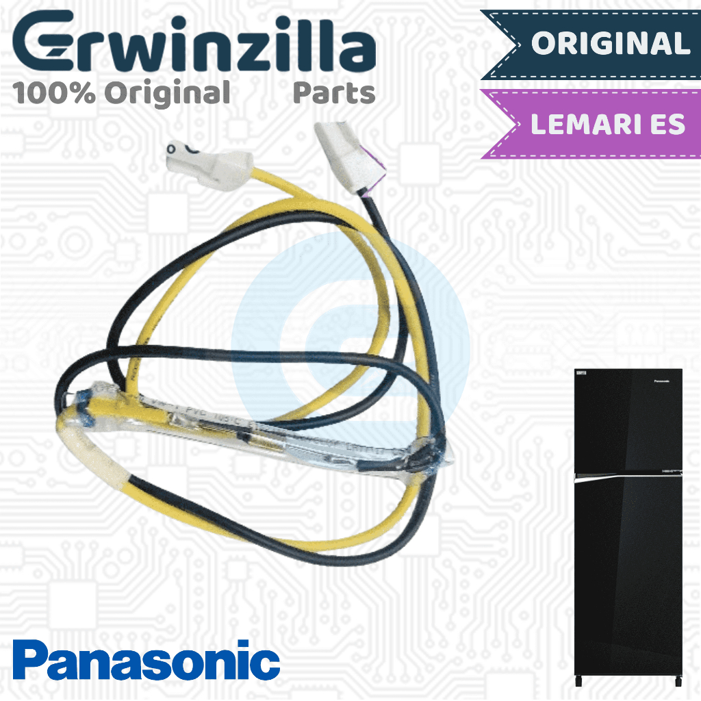 Temp Temperatur Heater Pemanas Thermal Suhu Fuse Sekring Lemari Es Kulkas 2 Pintu Panasonic Original
