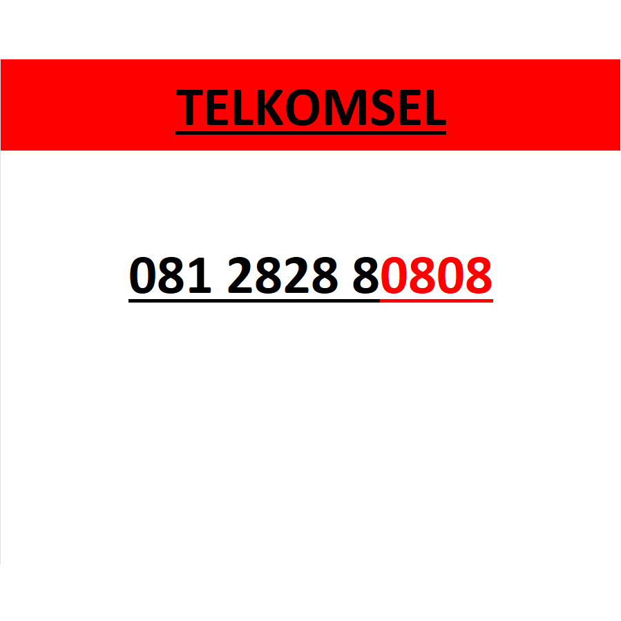 Nomor cantik telkomsel simpati seri abab 0808 murah lengkap w2200