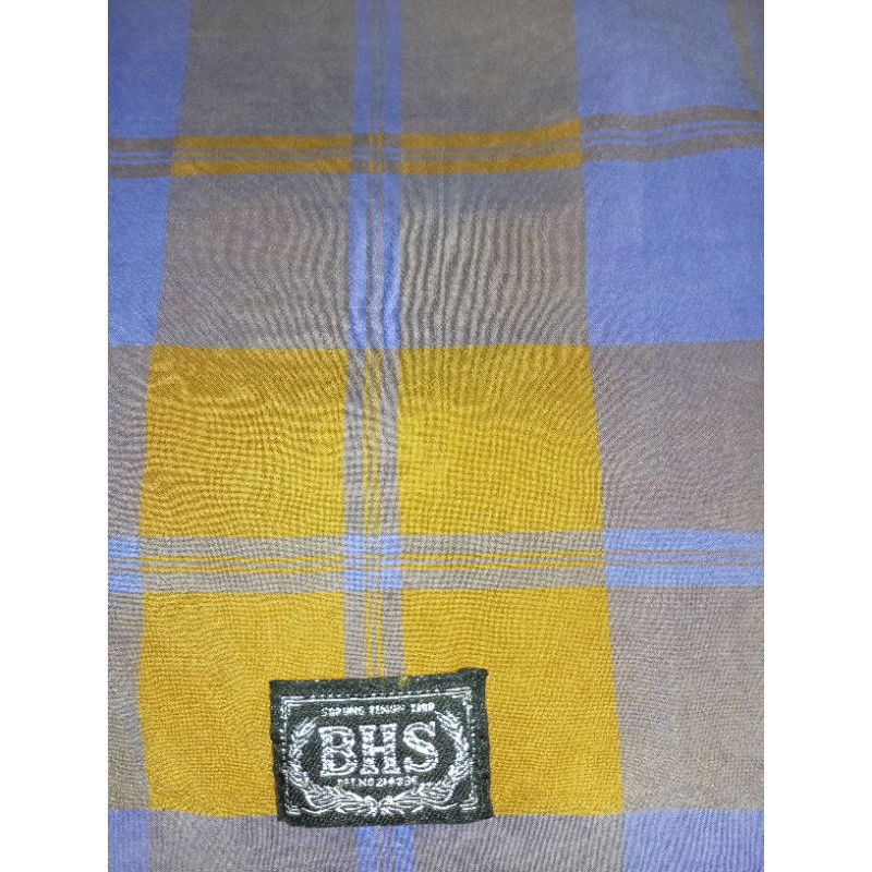 sarung BHS kdt warna kunyit langka full sutra spunslik second minus