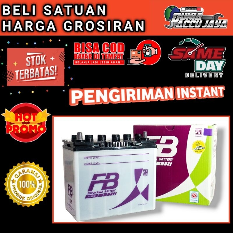 Aki mobil ( GARANSI 10 BULAN ) NS60 46b24R 45ah Furukawa battery hybrid ORI OEM INDOMOBIL  Avanza Ve