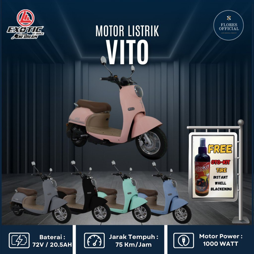 SEPEDA MOTOR LISTRIK VITO PACIFIC EXOTIC