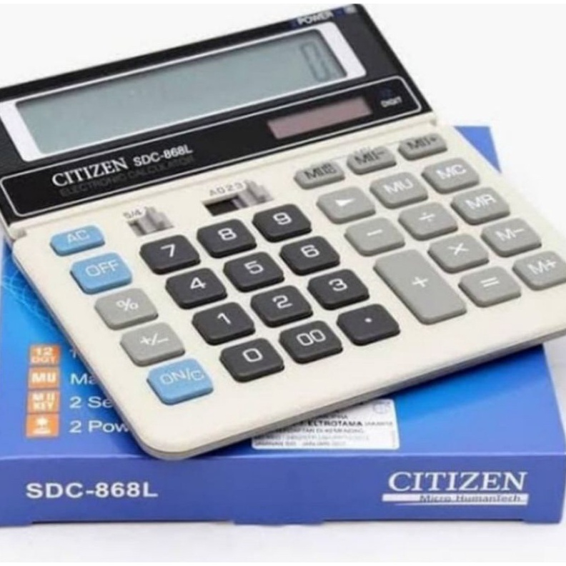 

KODE U34A KalkulatorCalculator 12 digit Citizen SDC868L