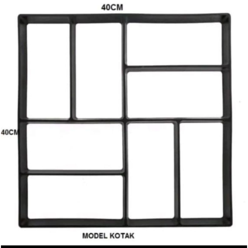 Alat cetak paving blok bahan material besi strip