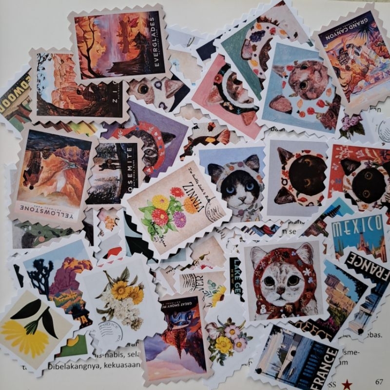 

perangko lucu untuk scrapbook jurnaling isi 12