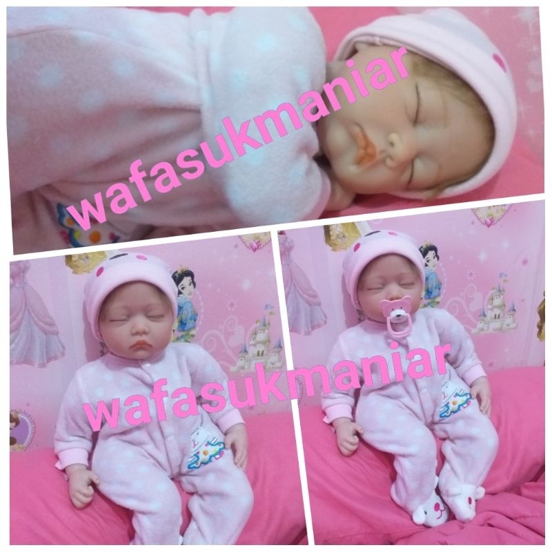 Baby reborn doll / boneka bayi silikon / boneka bayi mirip asli