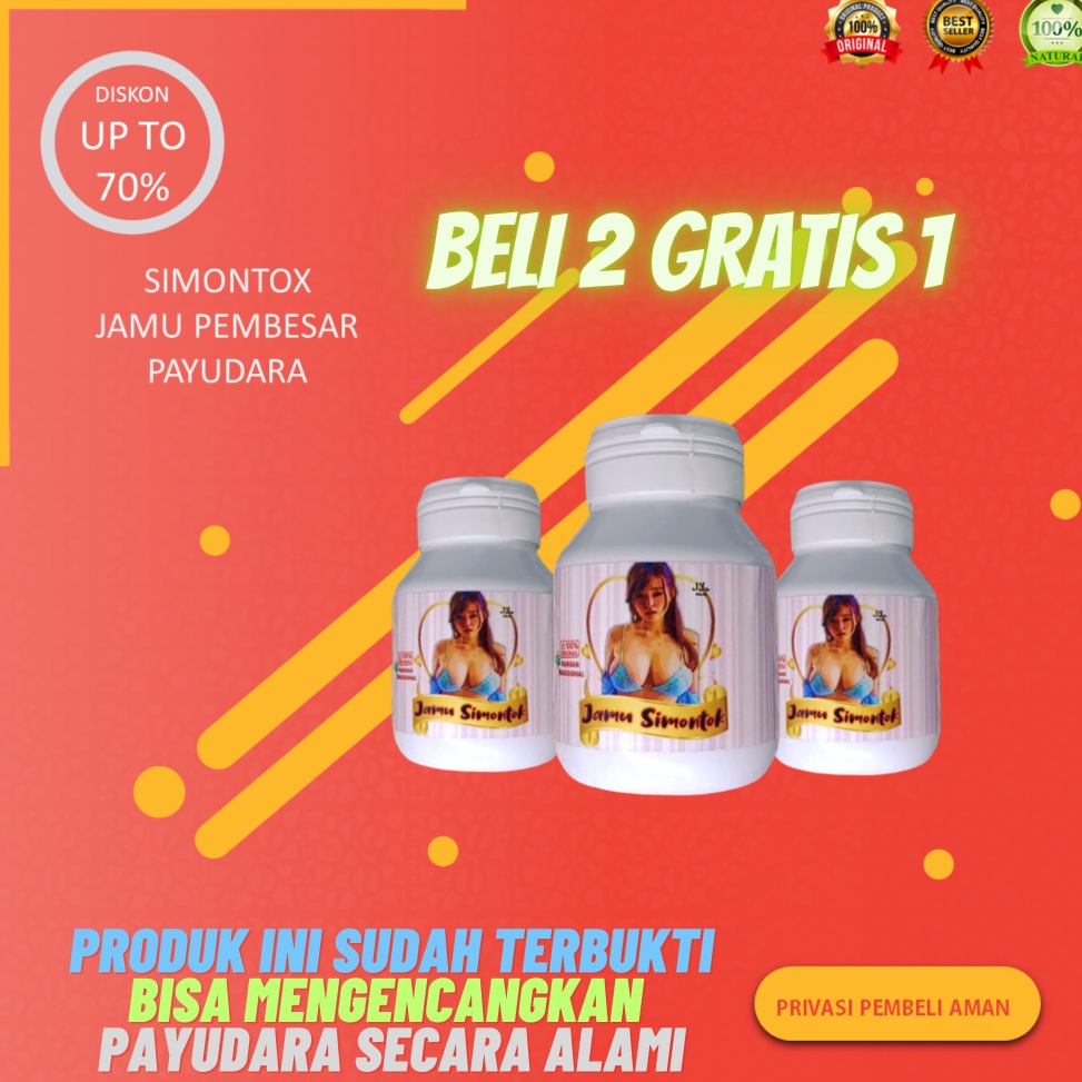 Jamu Montok payudara SIMONTOK Pembesar Dan pengencang payudara Herbal alami m O2M4