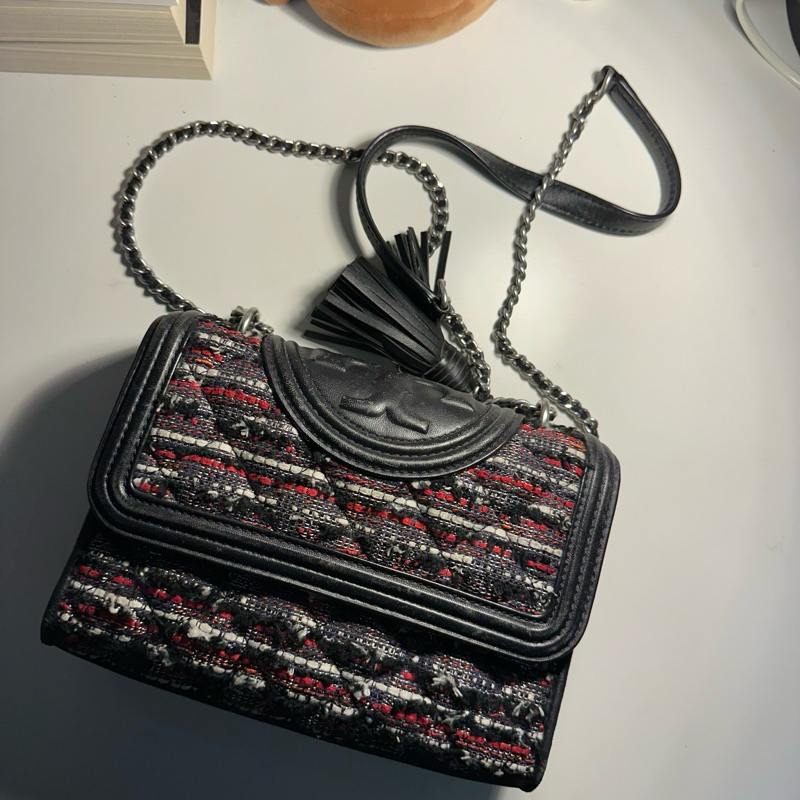 PRELOVED Tory Burch Fleming Tweed Mini