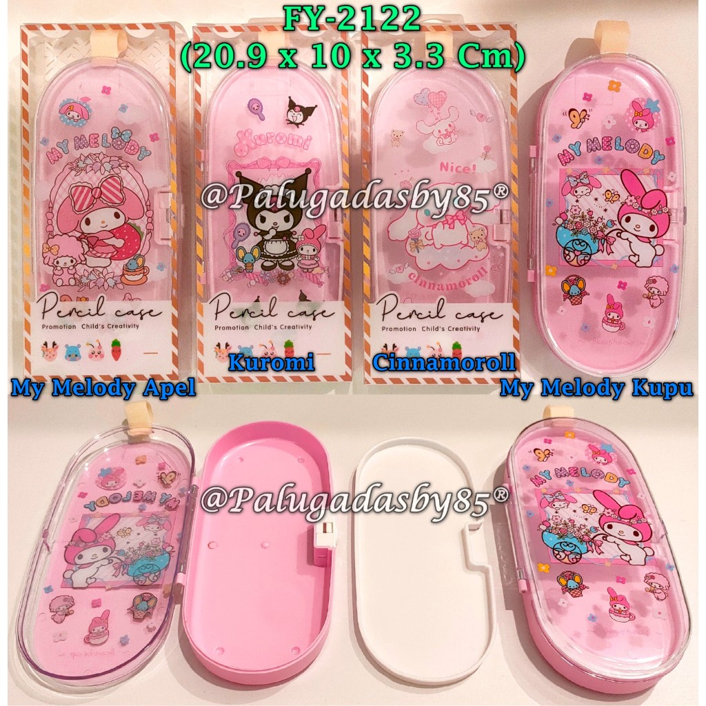

(1 Biji) Kotak Pensil Mika Sanrio FY-2122 20.9 x 10 x 3.3 Cm / Tempat Pensil Mika GXIMP FY-2122