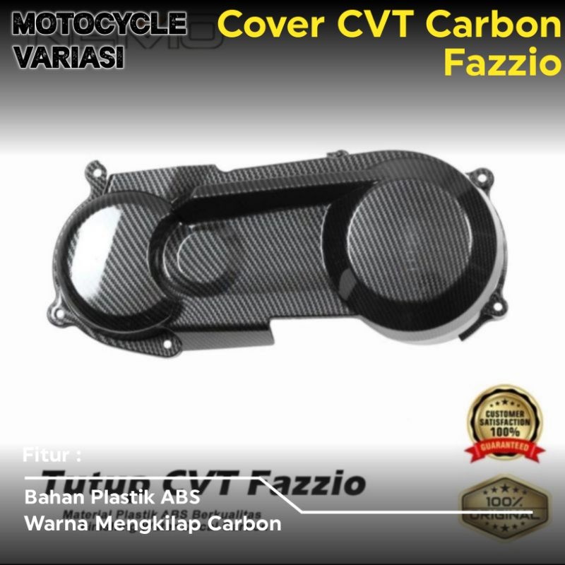 Cover CVT Fazzio Carbon Tutup CVT Fazzio Carbon
