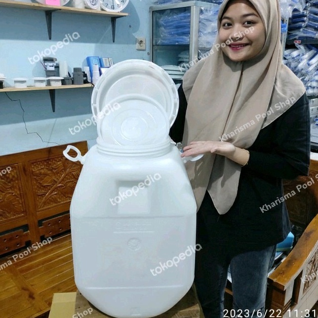 Best Now  Jual JERIGEN Plastik Bekas Kaporit Kapasitas 5 Liter Air  Drum Kaporit