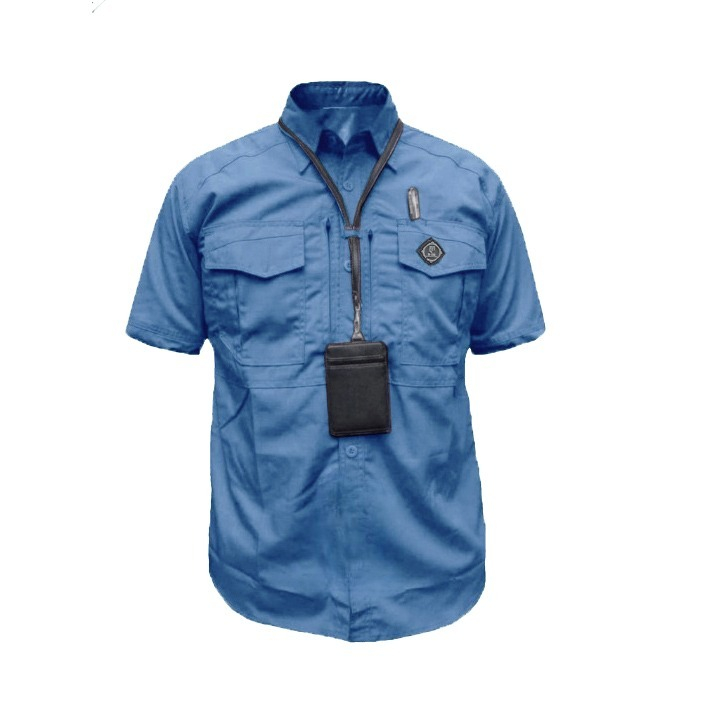 Modeka - Kemeja Taktikal Lengan Pendek - Kemeja Pria Custom Bordir