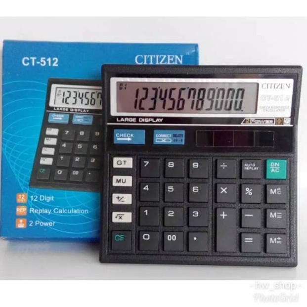 

KODE J38J Kalkulator Citizen Kincizen 512 Kalkulator Meja dagang 12 digit