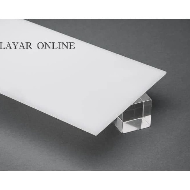 

KODE E18O Akrilik Putih Susu 2mm 2x5cm Potongan Lembaran Custom Kustom