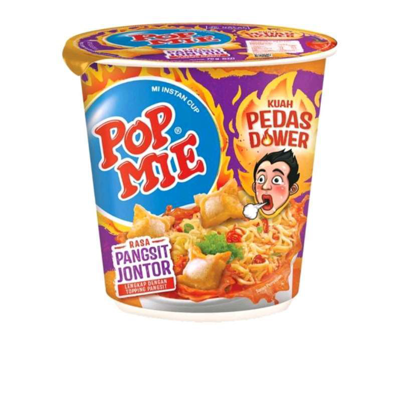 

Pop mie kuah dower pedas pangsit jontor 75 gram