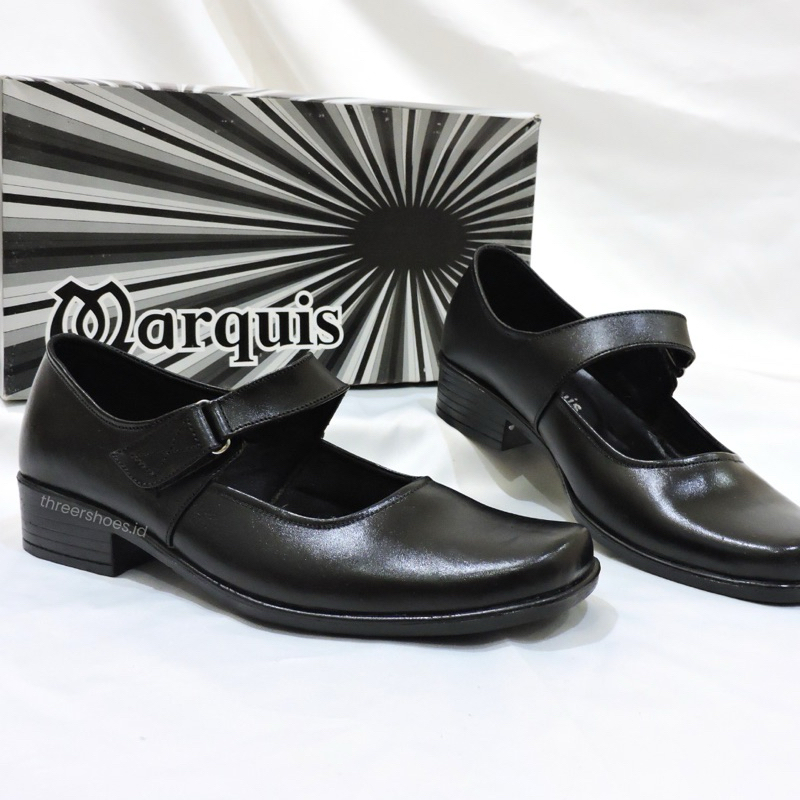 Sepatu Paskibra Pantofel Wanita MARQUIS MSW01 Original Hitam 100%