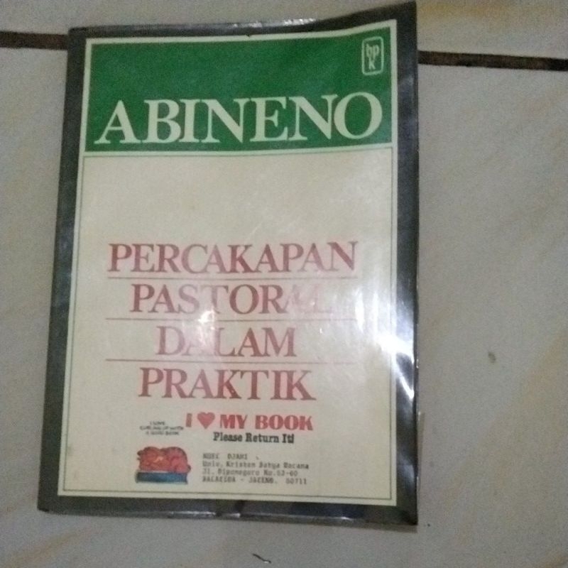 PERCAKAPAN PASTORAL DALAM PRAKTIK (ABINENO)