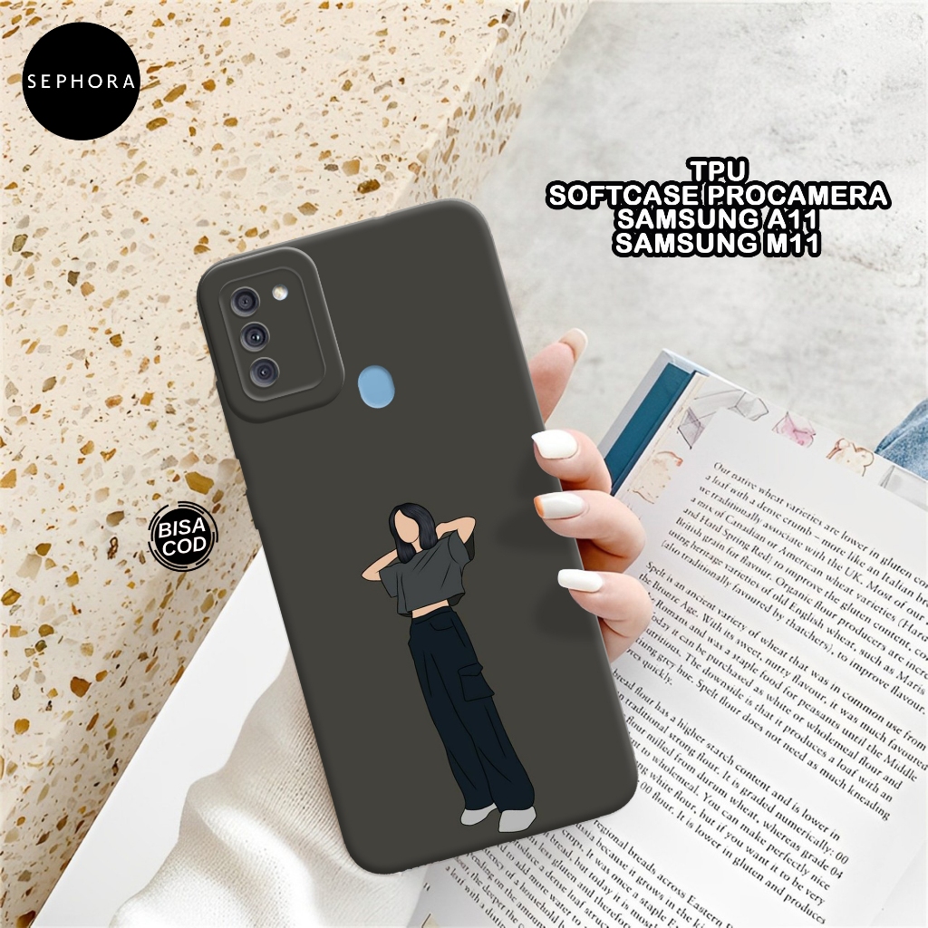 Softcase Samsung A11 / M11 Terbaru - Fashion Case Cewe - Case Samsung A11 / M11 - Case Pro Camera - 